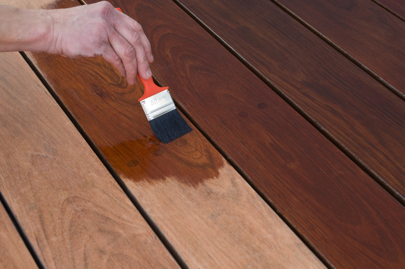 Staining Hardwood Patio Decking